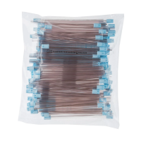 Asa Dental Слюноотсосы BLOSSOM, 15 см, прозрачно-голубые с несъемным колпачком, 100 шт