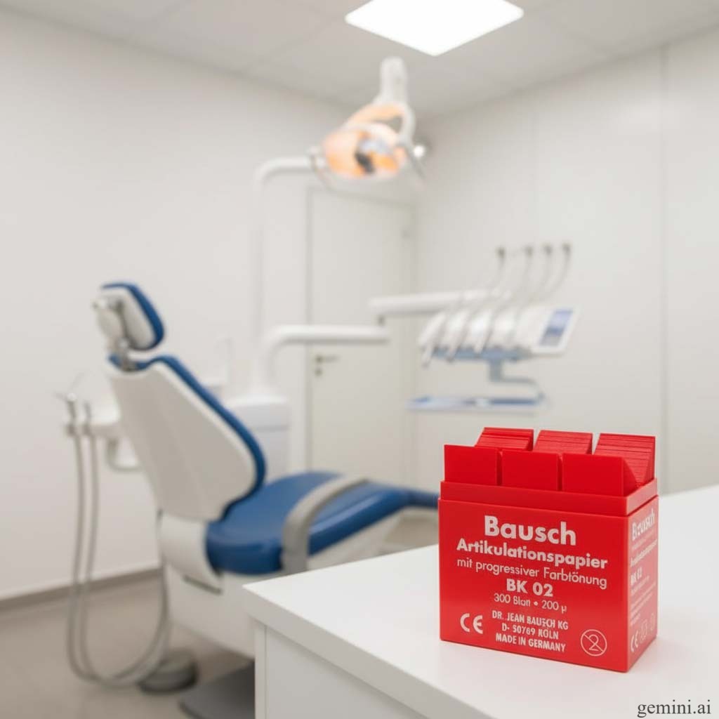 BK 02 бумага артикуляционная Bausch 300 листов, красная 200 мкм