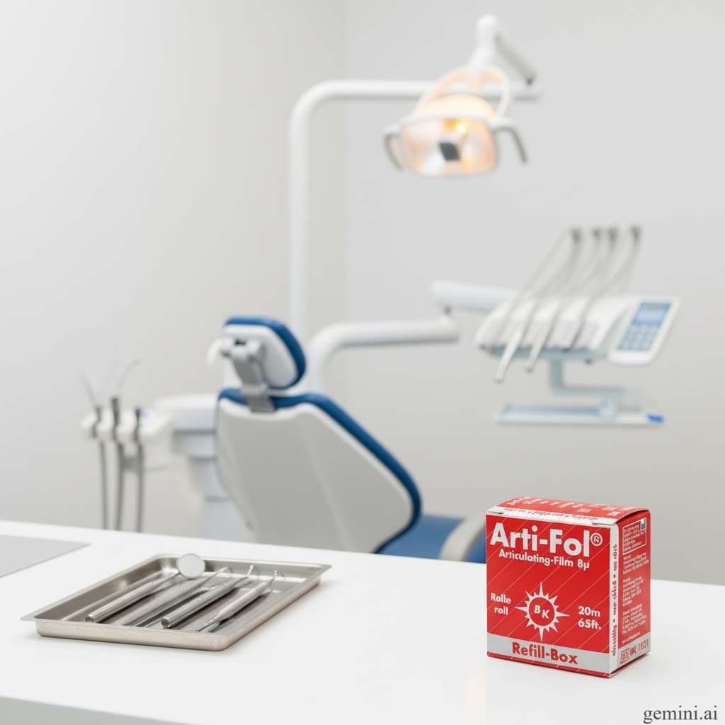BK 1021 фольга артикуляционная Bausch Arti-Fol 22ммх20м односторонняя, красная 8 мкм