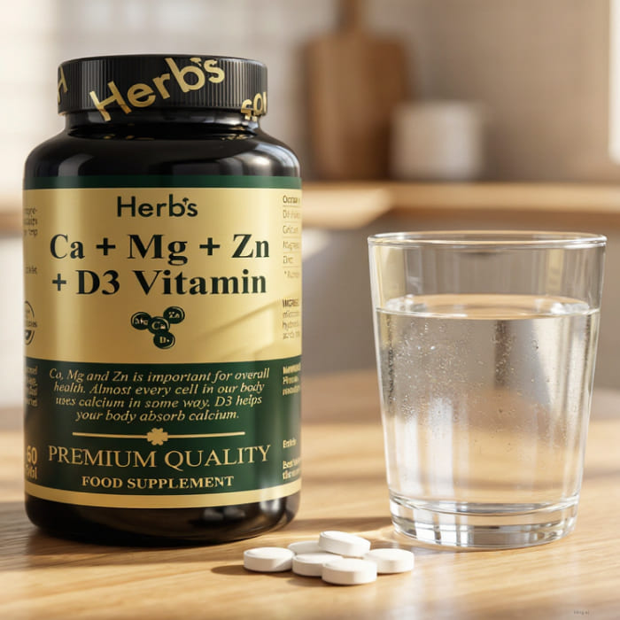 БАД к пище Herb's Кальций магний цинк витамин D3, таблетки
