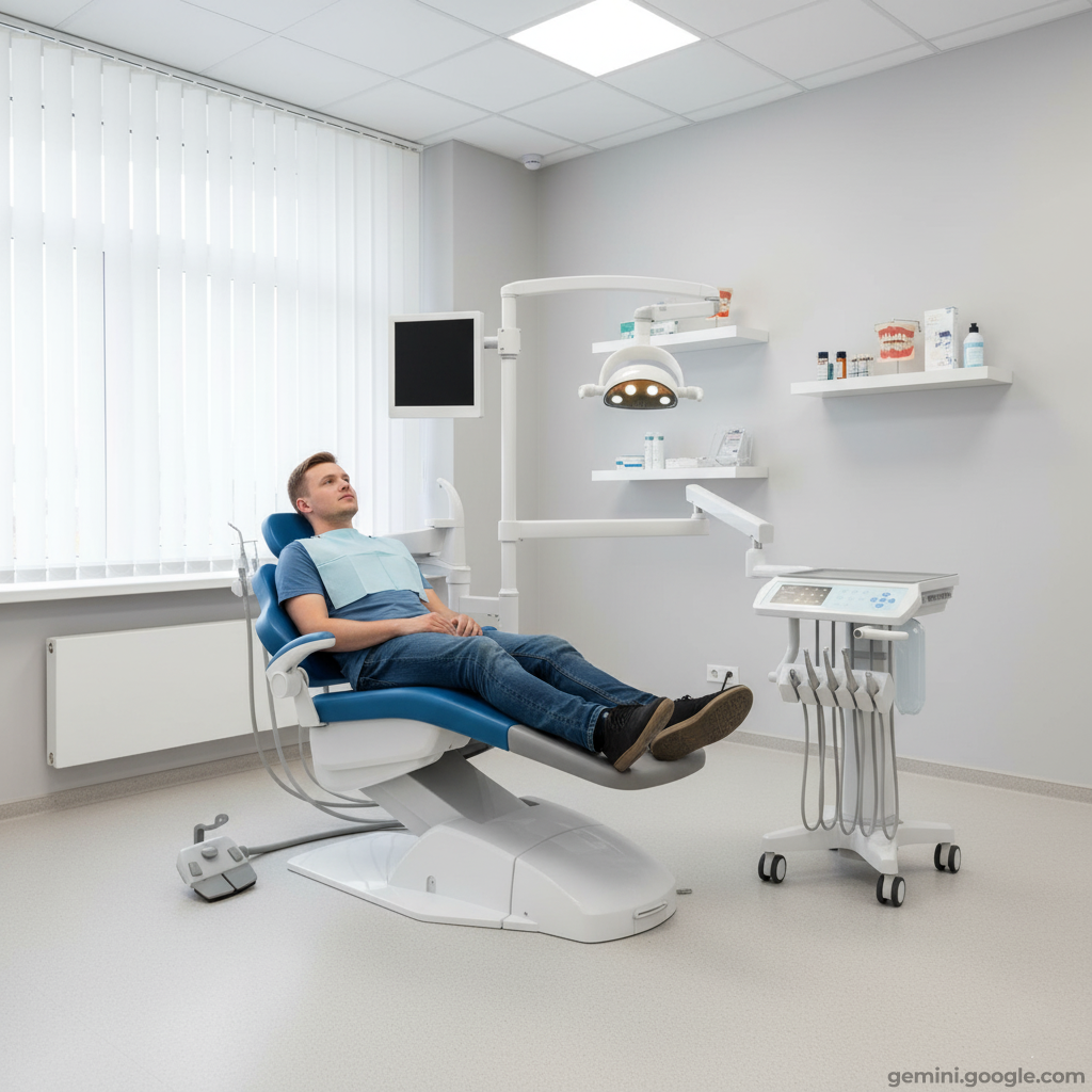 SILVERFOX 8000C-CMS0 – стоматологическая установка с подкатным блоком врача 