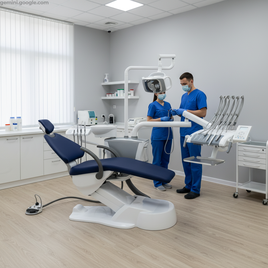 Fengdan BZ637 Standart - стоматологическая установка, с верхней подачей 