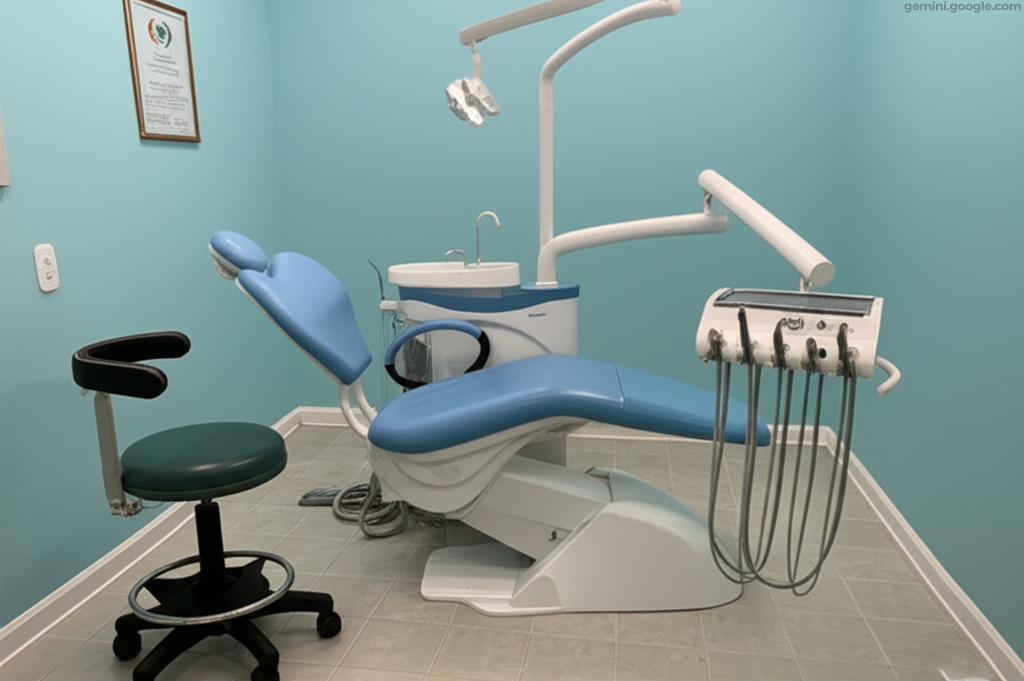 Chiromega 654 NK - стоматологическая установка с нижней подачей инструментов