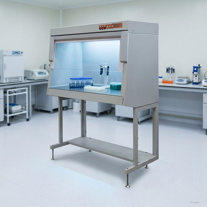Бокс БАВ-ПЦР-Ламинар-С с подставкой и УФ-рециркулятором, LAMSYSTEMS