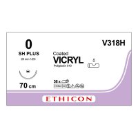 Шовный материал ВИКРИЛ 0. 70 см фиолетовый Кол. 26 мм. 1/2 Ethicon