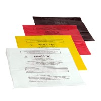Пакет полиэтиленовый для сбора медицинских отходов класса А (цвет белый), Б (желтый), В (красный), Г (черный)