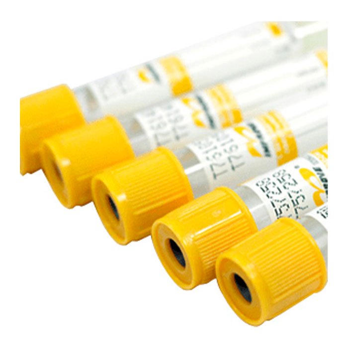 Вакуумные пробирки Improvacuter с активатором свертывания и гелем, желтые, 3 мл, 13х75 мм (уп. 100 шт) 622030112