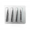 Бор стоматологический для углового наконечника, форма конусная, заостренная тонкая, средней зернистости, d= 1,8, длина 24 мм, 10 шт