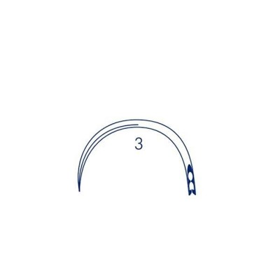 Игла хирургическая 3, серии Ha-572 полукруглая 1/2 Medicor
