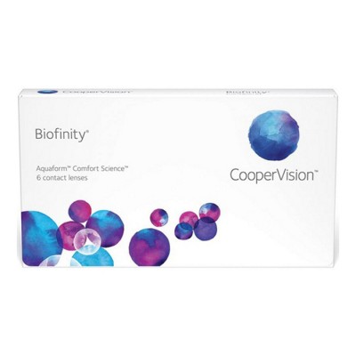 Контактная линза Biofinity, 6pk (R:=8,6 D:=-02,25)