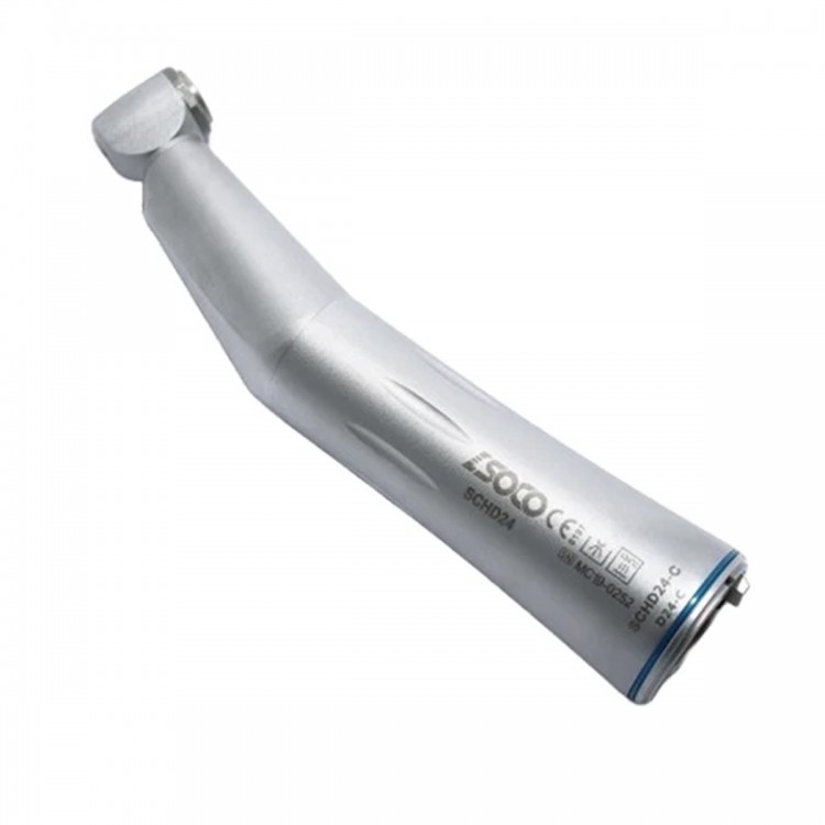 SOCO D24-C - угловой наконечник с внутренней подачей воды, с фиброоптикой, 1:1