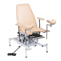 Кресло смотровое гинекологическое с электроприводом высоты КСГ-02 Э