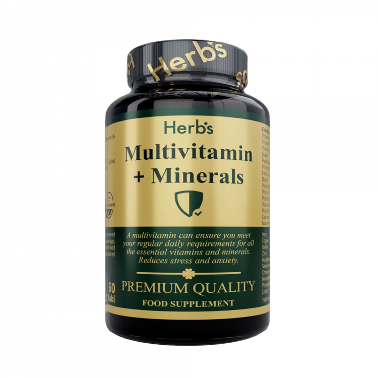 БАД к пище Herb's "Мультивитамины и минералы" ("Multivitamins and Minerals"), таблетки массой 400 мг №60 