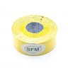 Лента кинезиологическая SFM-Plaster, на хлопковой основе, 2,5см Х 500см, желтого цвета, в диспенсере
