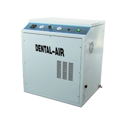 Dental Air 3/24/379 - безмасляный воздушный компрессор на 3 установки, с осушителем, с кожухом, 200 л/мин