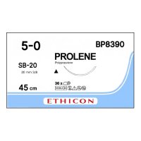 Шовный материал ПРОЛЕН 5/0, 45 см, синий Реж. 20 мм, 3/8 Ethicon