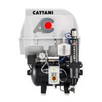 Cattani 30-67 - безмасляный компрессор для одной стоматологической установки, с осушителем абсорбционного типа