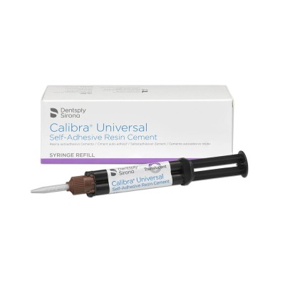Calibra Universal универсальный композитный цемент двойного отверждения, Bleach, 2 шприца по 4,5 г