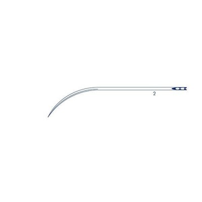 Игла хирургическая 2, серии AR-496 полуизогнутая Medicor