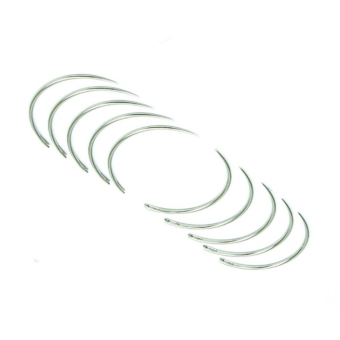 Игла хирургическая многоразовая колющая, длина иглы 55 мм, массивная 1/2, № 10 Mani