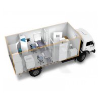Кабинет маммографический подвижный КМП-РП на базе шасси КАМАЗ с системой для цифровой рентгенографии