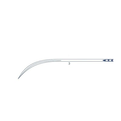 Игла хирургическая 3, серии AV-590 полуизогнутые Medicor