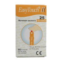 Тест-полоски на мочевую кислоту ИзиТач (EasyTouch® Uric Acid) (25 шт)