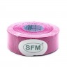 Лента кинезиологическая SFM-Plaster, на хлопковой основе, 2,5см Х 500см, розового цвета, в диспенсере
