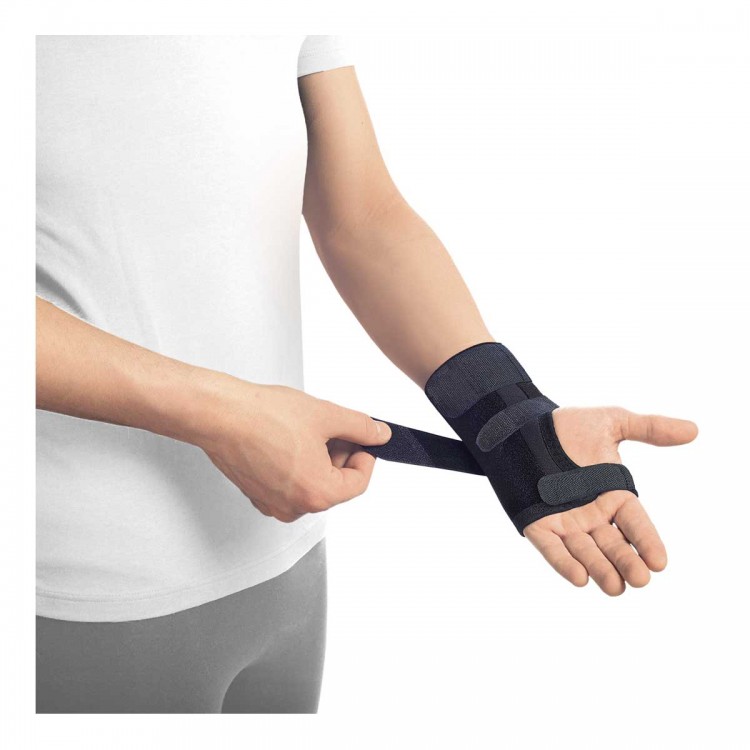 Бандаж фиксирующий на запястье с шиной, модель 1411, размер 1, черный Бандаж фиксирующий на запястье с шиной, модель 1411, размер 4, черный