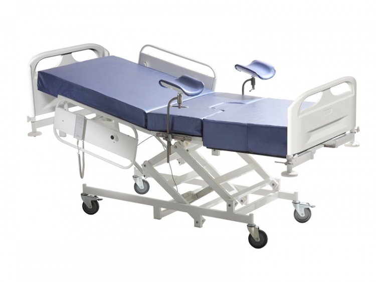 Кровать медицинская для родовспоможения, с регулировкой высоты на гидроприводе МСК-137