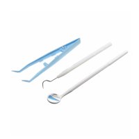Набор стоматологический одноразовый стерильный ЕваДент тип 2 (зеркало стоматологическое, зонд стоматологический, пинцет)