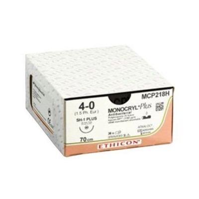 Шовный материал МОНОКРИЛ ПЛЮС 0, 70 см, фиолетовый Кол. 31 мм, 1/2 Ethicon, 36 шт в коробке Шовный материал МОНОКРИЛ ПЛЮС 0, 70 см, фиолетовый Кол. 31 мм, 1/2 Ethicon, 36 шт в коробке