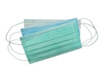 Маска медицинская на резинках, стерильная, 3-х слойные голубые, 100 шт/уп (Арт. 6862)