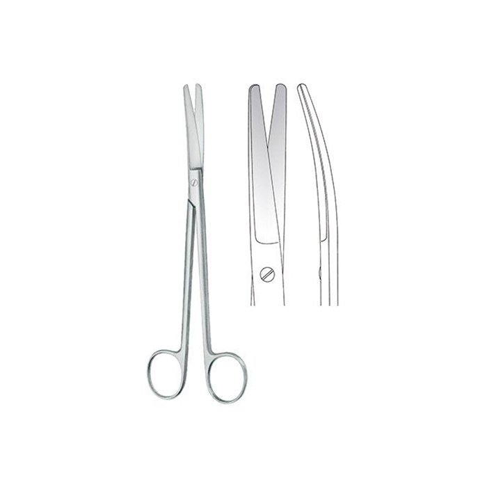 Ножницы хирургические, гинекологические, изогнутые, 20 см KLS Martin
