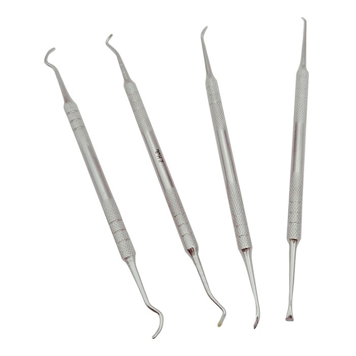 Комплект инструментов для снятия зубных отложений (4 шт.)