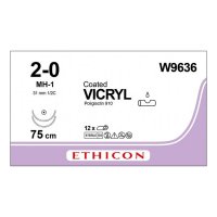 Шовный материал ВИКРИЛ 2/0. 75 см фиолетовый Кол. 31 мм х 2. 1/2 Ethicon