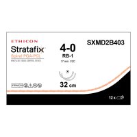 Шовный материал Stratafix Spiral PGA-PCL 4/0, двунаправл.16+16см, н/окр. Кол. 17 мм х 2, 1/2 Ethicon