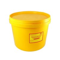 Емкость-контейнер одноразовый 6,0 л. класс Б (желтый)
