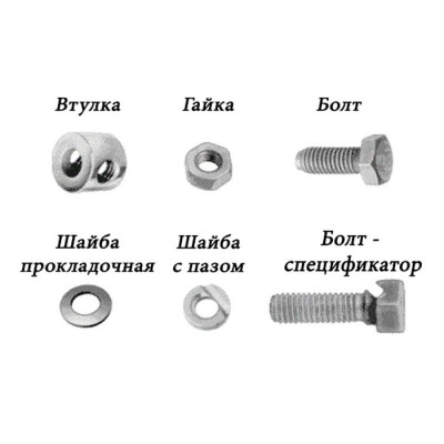 Болты, втулки, гайки, муфты, шайбы для скелетного вытяжения Илизарова Болты, втулки, гайки, муфты, шайбы для скелетного вытяжения Илизарова