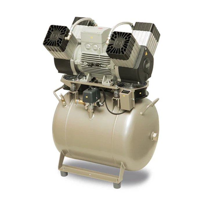 EKOM DK50 4VR/50/M - безмасляный компрессор для 4-x стоматологических установок