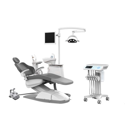 SILVERFOX 8000C-SRS0 Classic – стоматологическая установка с нижней подачей и мягкой обивкой