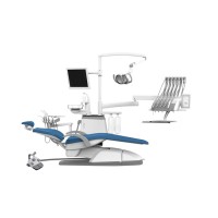 SILVERFOX 8000C-CRS0 Compact – стоматологическая установка с нижней подачей, без гидроблока и с мягкой обивкой