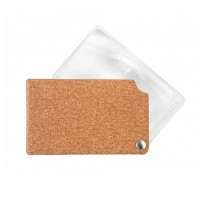 Лупа складная асферическая Eschenbach VisoPocket 2,5x, 74x48 мм, коричневый чехол (прямоугольный)