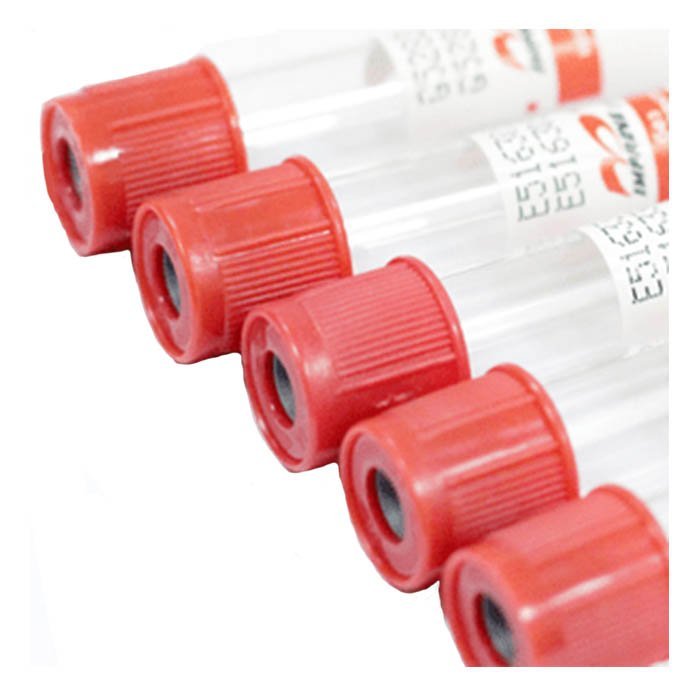Вакуумные пробирки Improvacuter без наполнителя, красные, 3 мл, 13х75 мм (уп. 100шт) 602030112