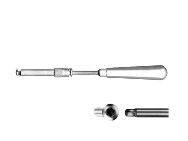 Отвертка-винтодержатель для винтов с внутренним шестигранником и с винтодержателем с метал. ручкой 2,5 мм