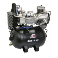 Cattani 45-165 - безмасляный стоматологический компрессор для CAD/CAM, с ресивером 45 л, 165 л/мин