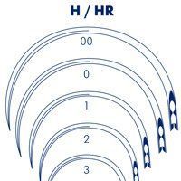 Иглы серии HR-422 изогнутые 5/8 окружности