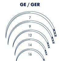Иглы серии GER-566 полукруглые 1/2 окружности