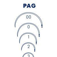 Иглы серии PAG-655 полукруглые 1/2 окружности